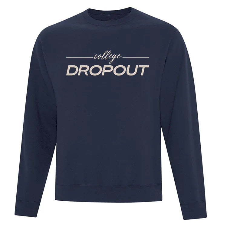 Crewneck "College Dropout" brodé