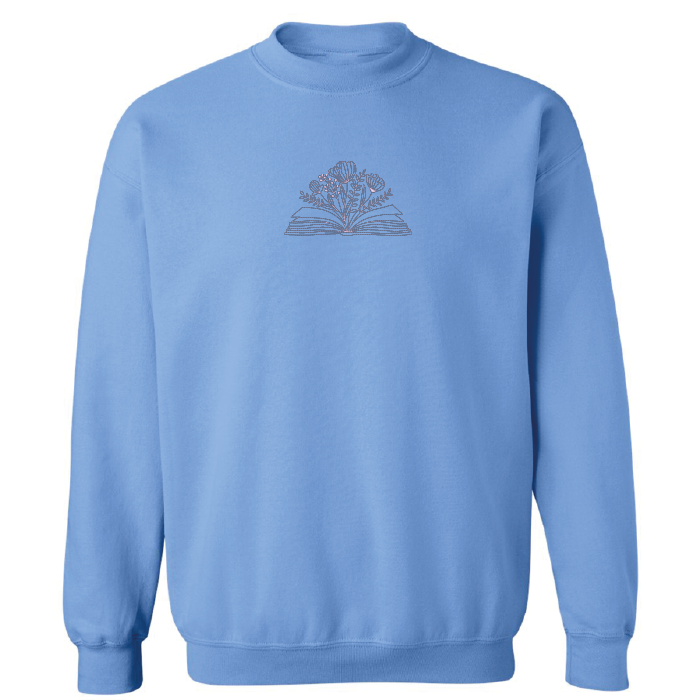 Crewneck Blooming Book brodé