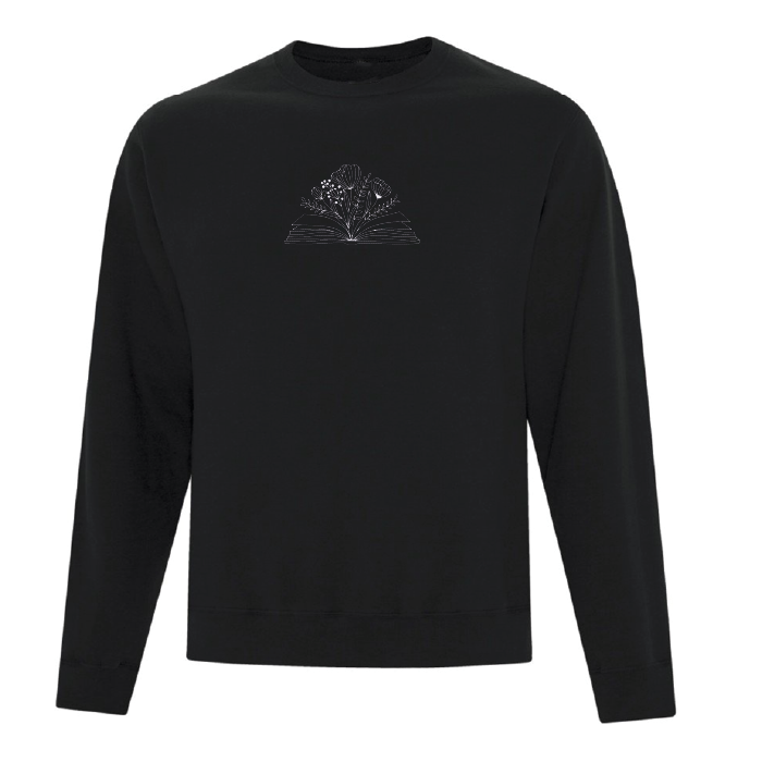 Crewneck Blooming Book brodé