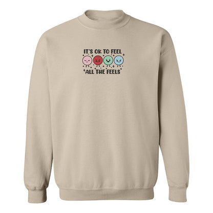 Crewneck "Feel all the Feels" brodé