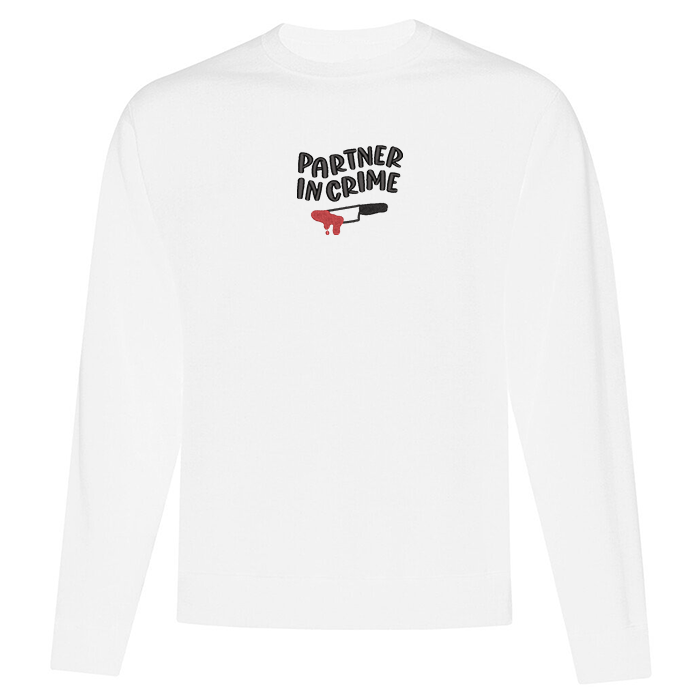 Crewneck "Partner in Crime" brodé