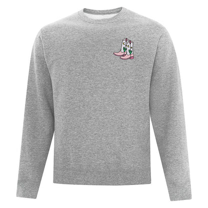 Crewneck Moonlight Cowboy Boots brodé