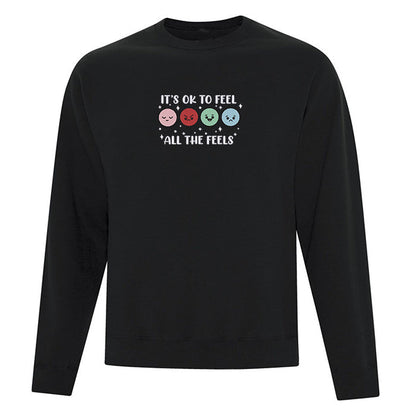 Crewneck "Feel all the Feels" brodé
