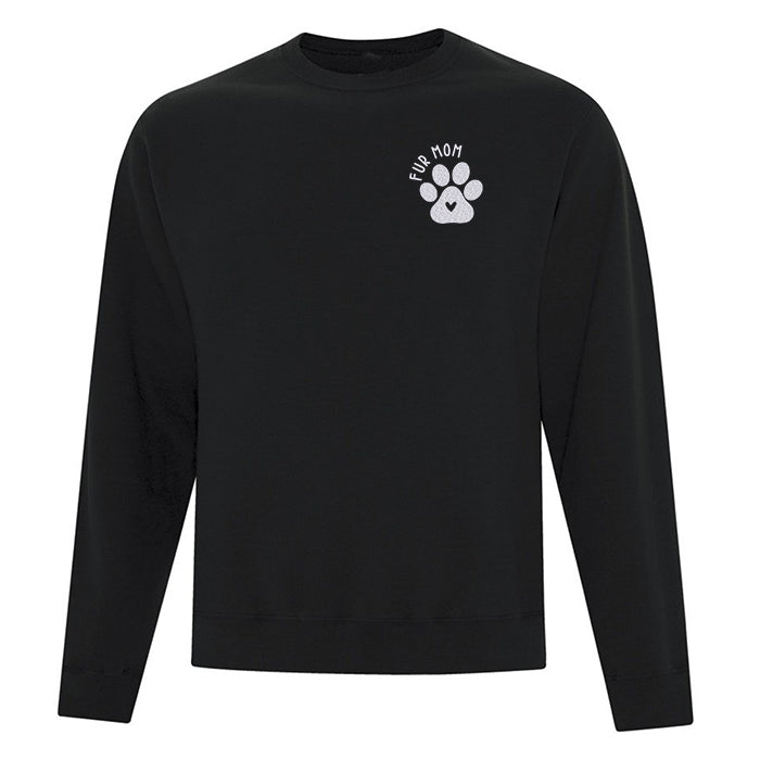Crewneck "Fur Mom" brodé