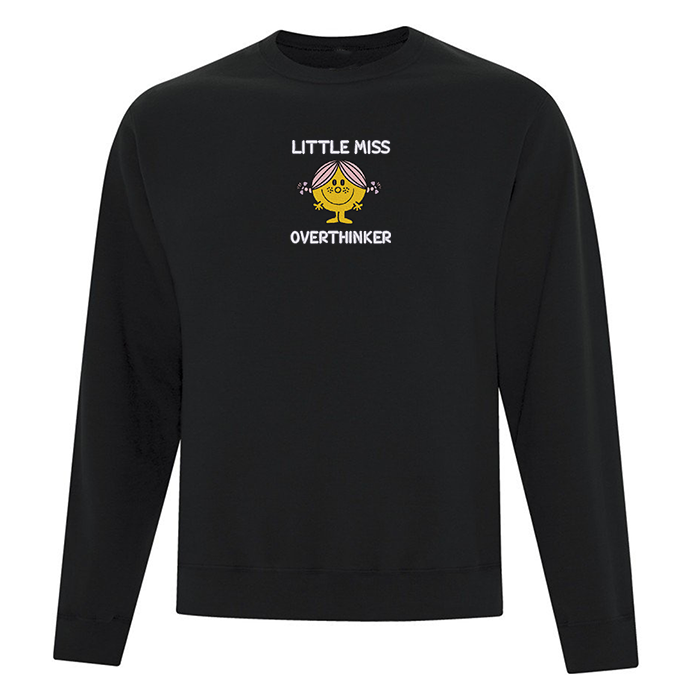 Crewneck "Little Miss Overthinker" brodé