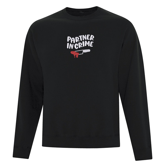 Crewneck "Partner in Crime" brodé