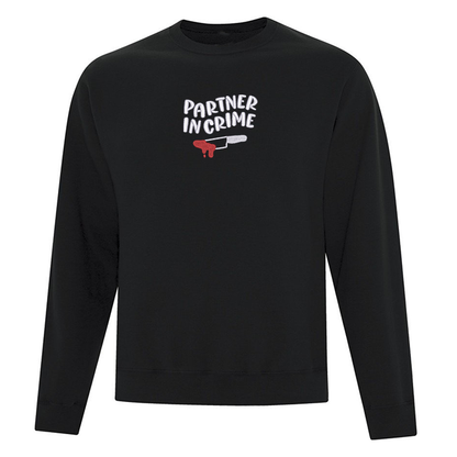 Crewneck "Partner in Crime" brodé