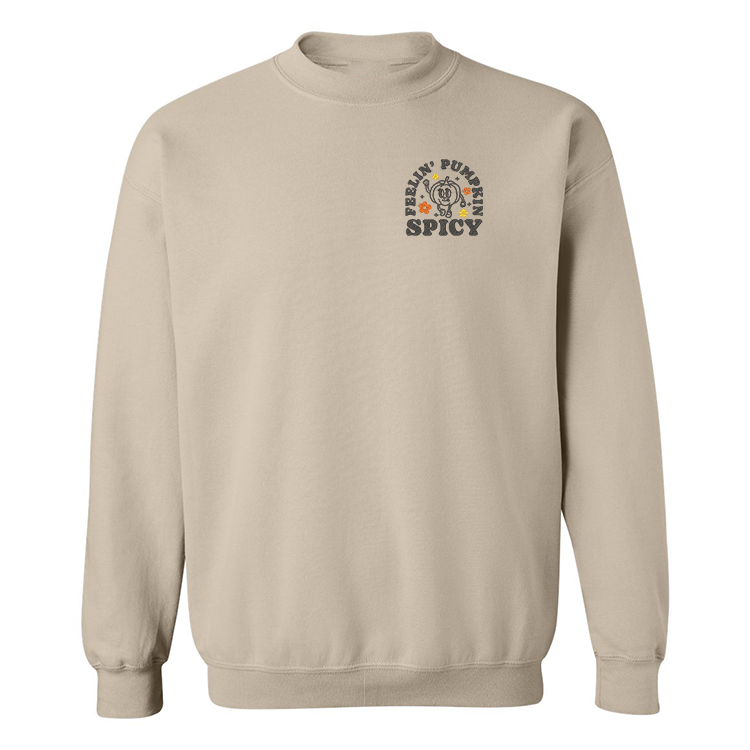 Crewneck "Feeling Pumpkin Spicy" brodé