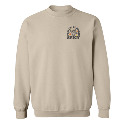 Crewneck "Feeling Pumpkin Spicy" brodé