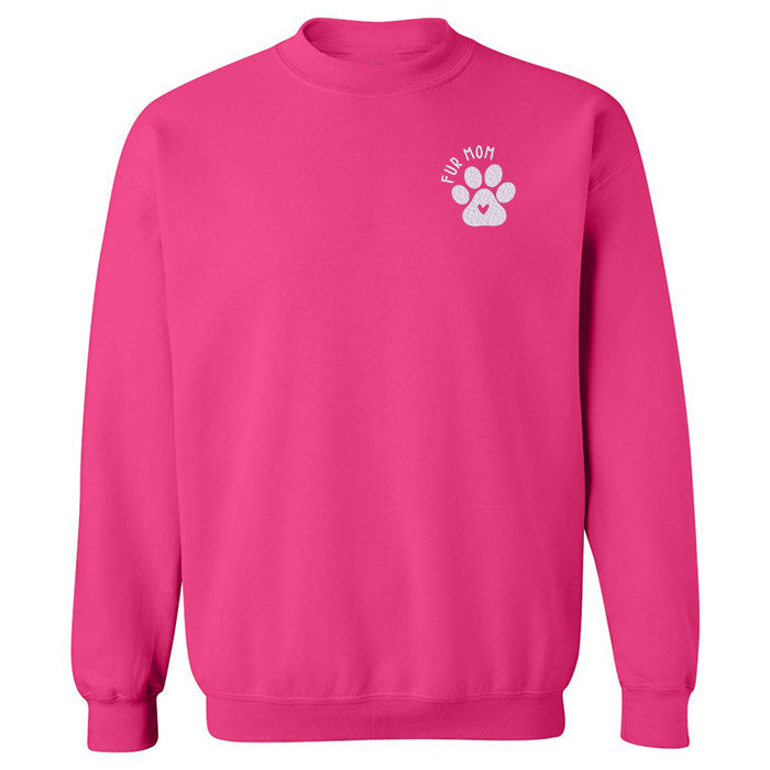 Crewneck "Fur Mom" brodé