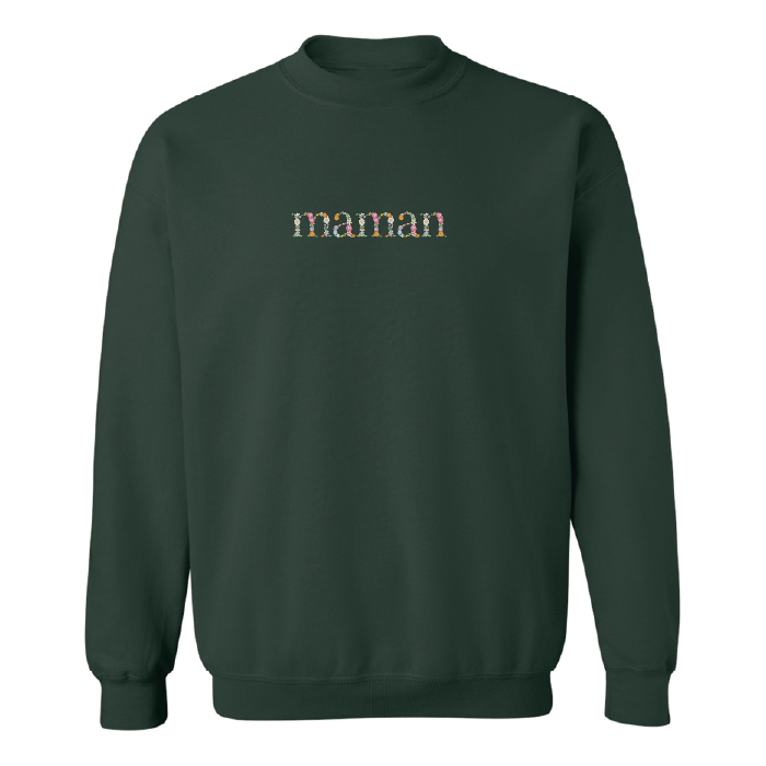 Crewneck "Maman" brodé