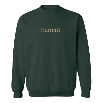 Crewneck "Maman" brodé