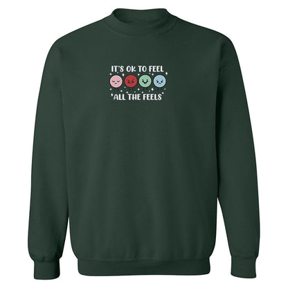 Crewneck "Feel all the Feels" brodé