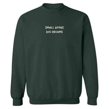 Crewneck "Small B00bs Big Dreams" brodé