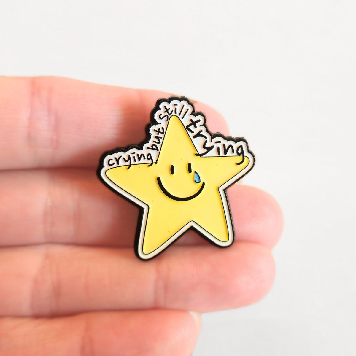 Crying But Still Trying | Collectible Pin - Products Added