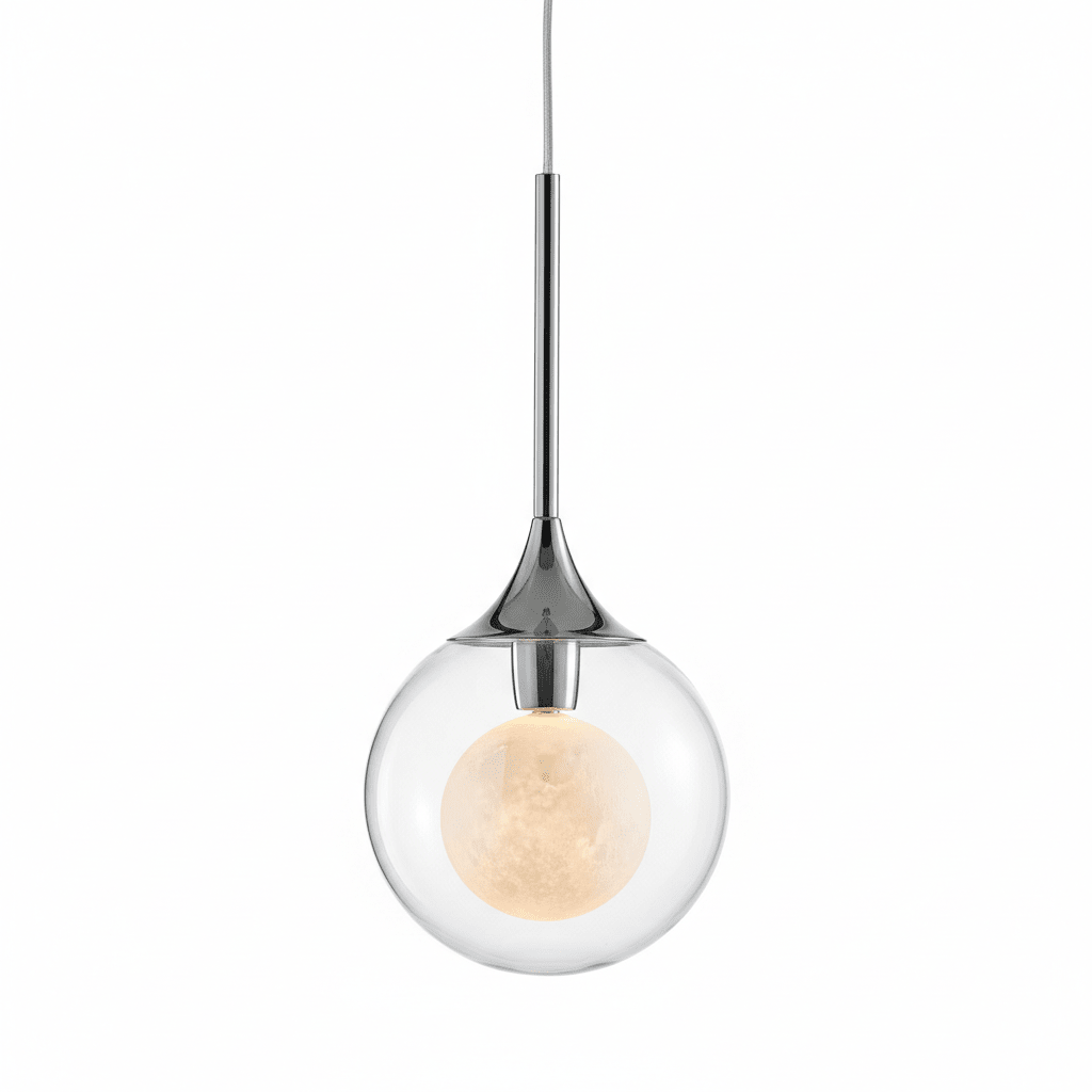 Crystal Orb Adjustable Pendant Lamp