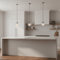 Crystal Orb Adjustable Pendant Lamp
