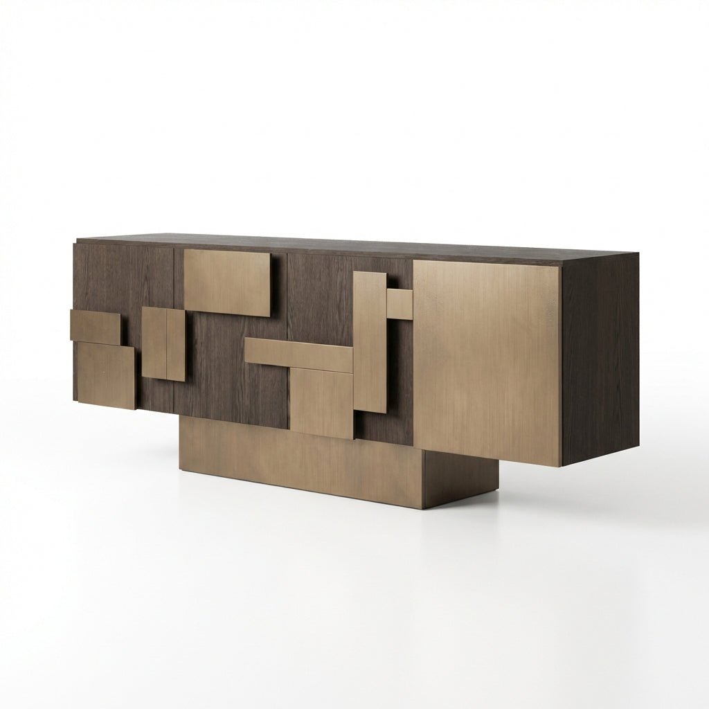 Cubic Collision Modern Credenza