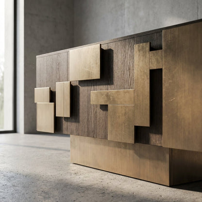 Cubic Collision Modern Credenza