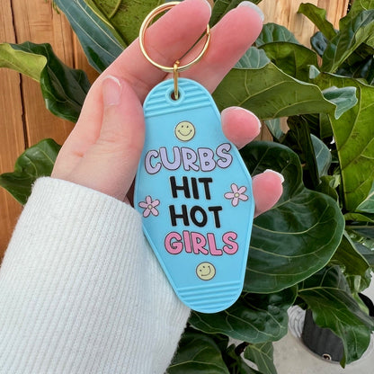 Curbs Hit Hot Girls Keychain