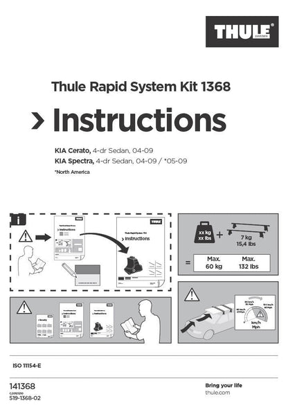 Thule Rapid System Fit Kit 1368