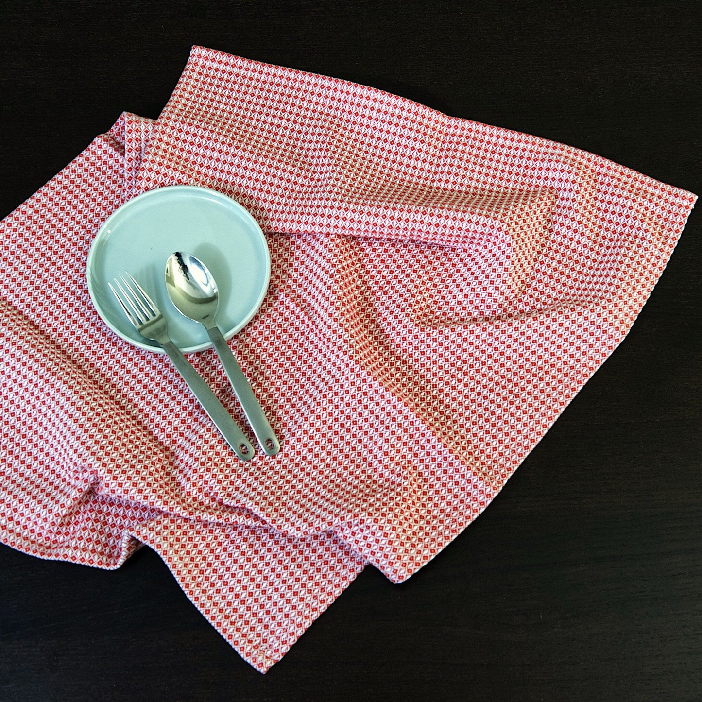 Diamond Waffle Kitchen Towels - Set/3