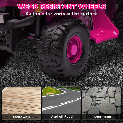 6V Kids ATV Quad w/ Music, Forward, for 2-6 Years, Pink