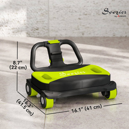 Ab Wheel Roller, Automatic Rebound Abdominal Wheel, Core Training Equipment with Phone Holder and Foldable Handle