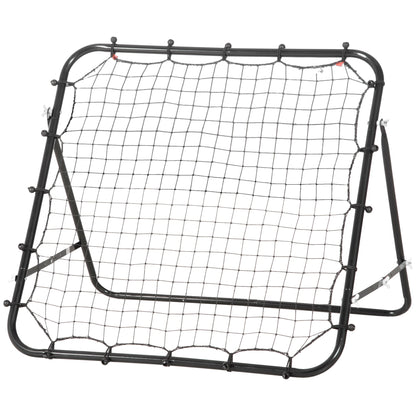 Volleyball Rebounder Net Football Training Aid Kickback Target Play Red