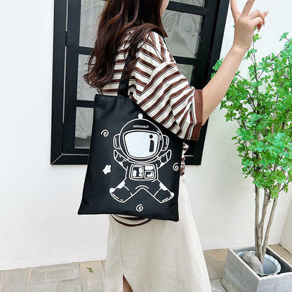 Student Commuter Shoulder Casual Tote Bag For Class