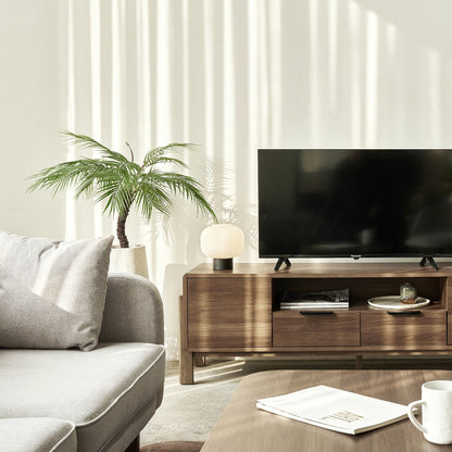 Dalumd Almond Brown TV Cabinet with Drawers and Shelves
