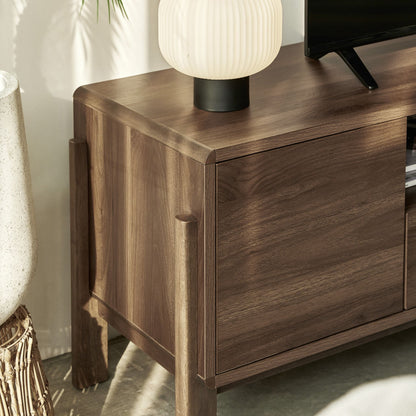Dalumd Almond Brown TV Cabinet with Drawers and Shelves