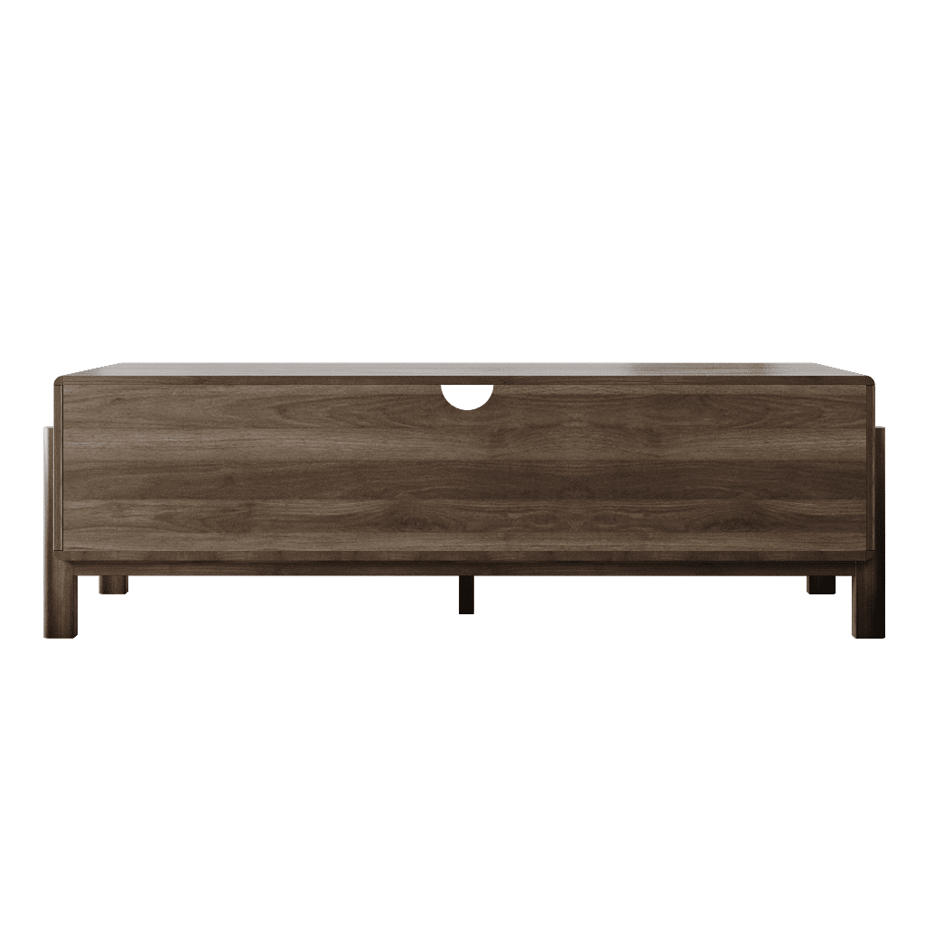 Dalumd Almond Brown TV Cabinet with Drawers and Shelves