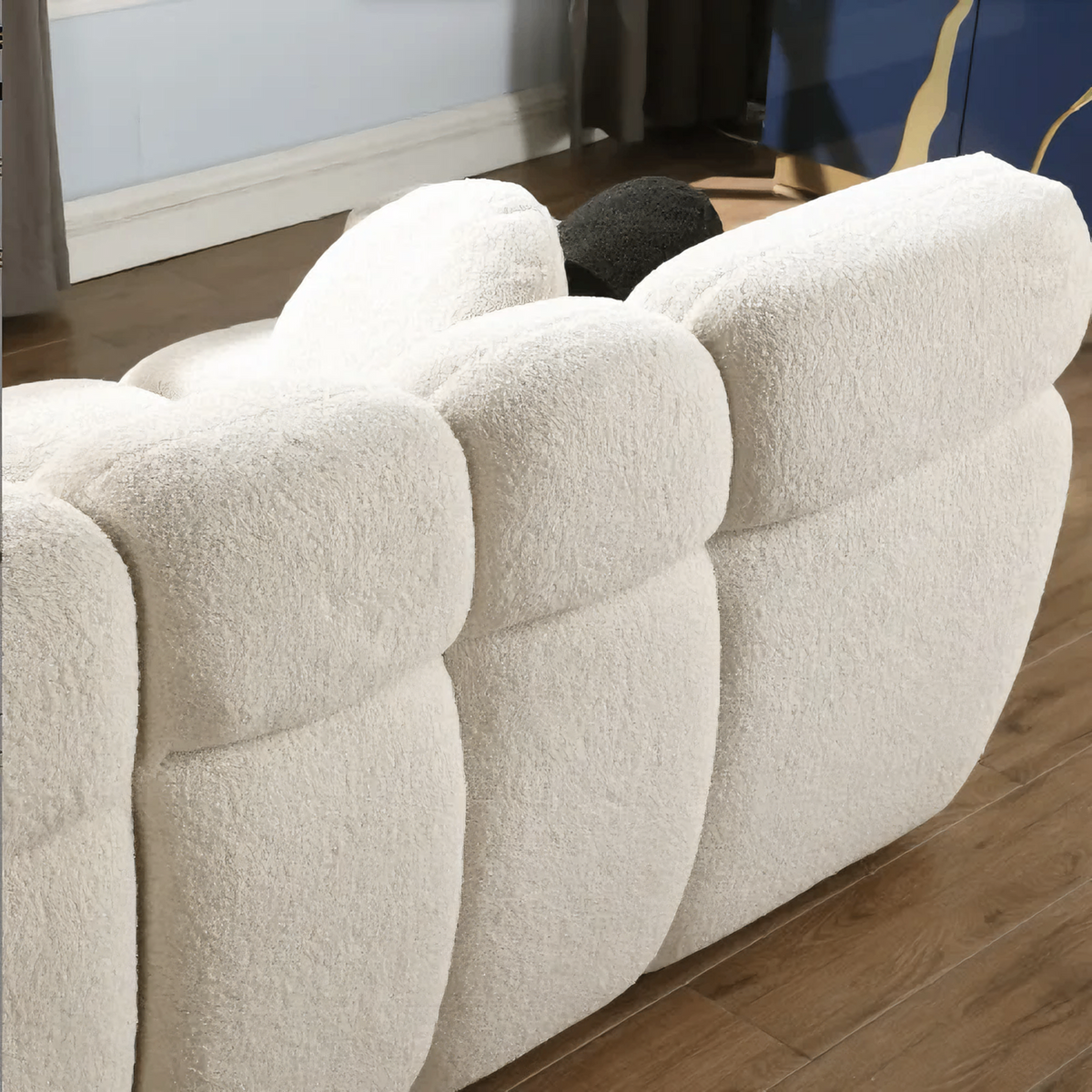 LuneluX 65" Bouclé Marshmallow Sofa-U.S. and Canadian Comfort Edition