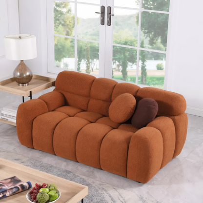LuneluX 65" Bouclé Marshmallow Sofa-U.S. and Canadian Comfort Edition