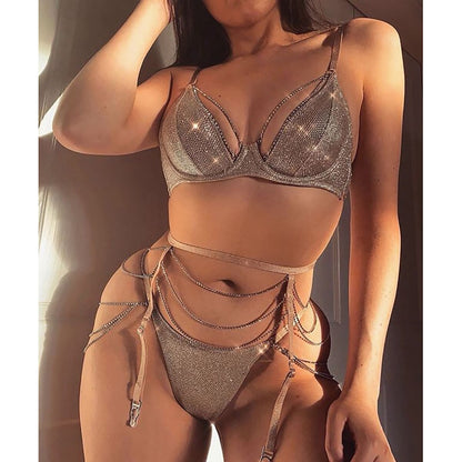 Rhinestone Exotic Lingerie