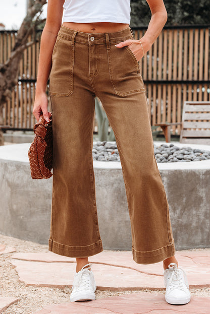 Wide Leg Jeans — High-Waist Relaxed Denim for Women