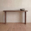 60 inch console table in walnut