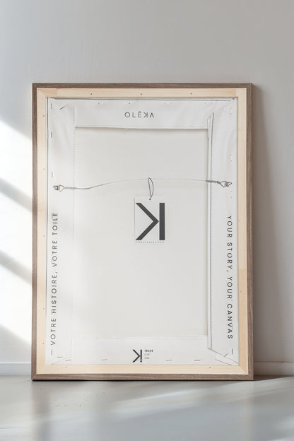 GOLDEN FEATHER, Oeuvre sur toile étirée