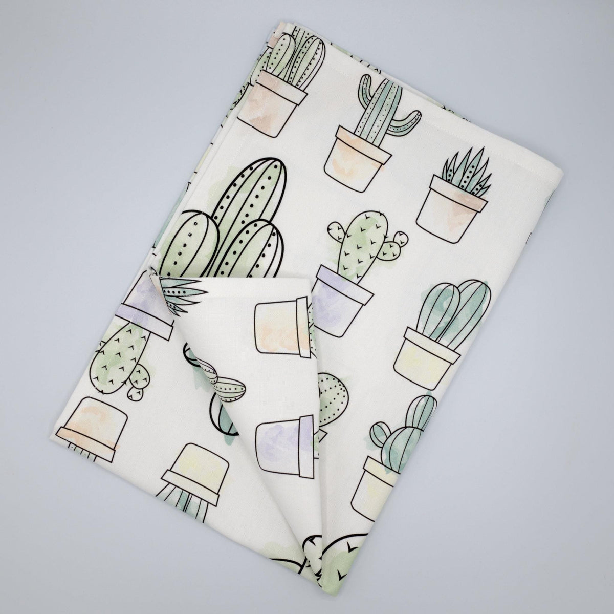 Desert Haze-Cacti in Watercolors: 3 Tea Towels