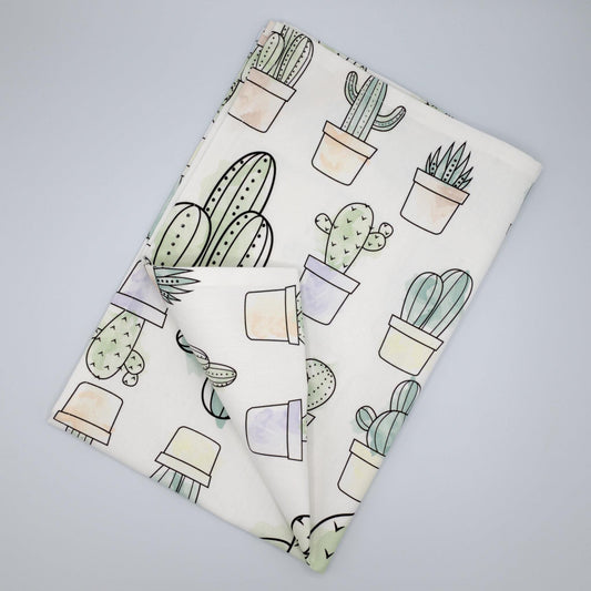 Desert Haze-Cacti in Watercolors: 3 Tea Towels