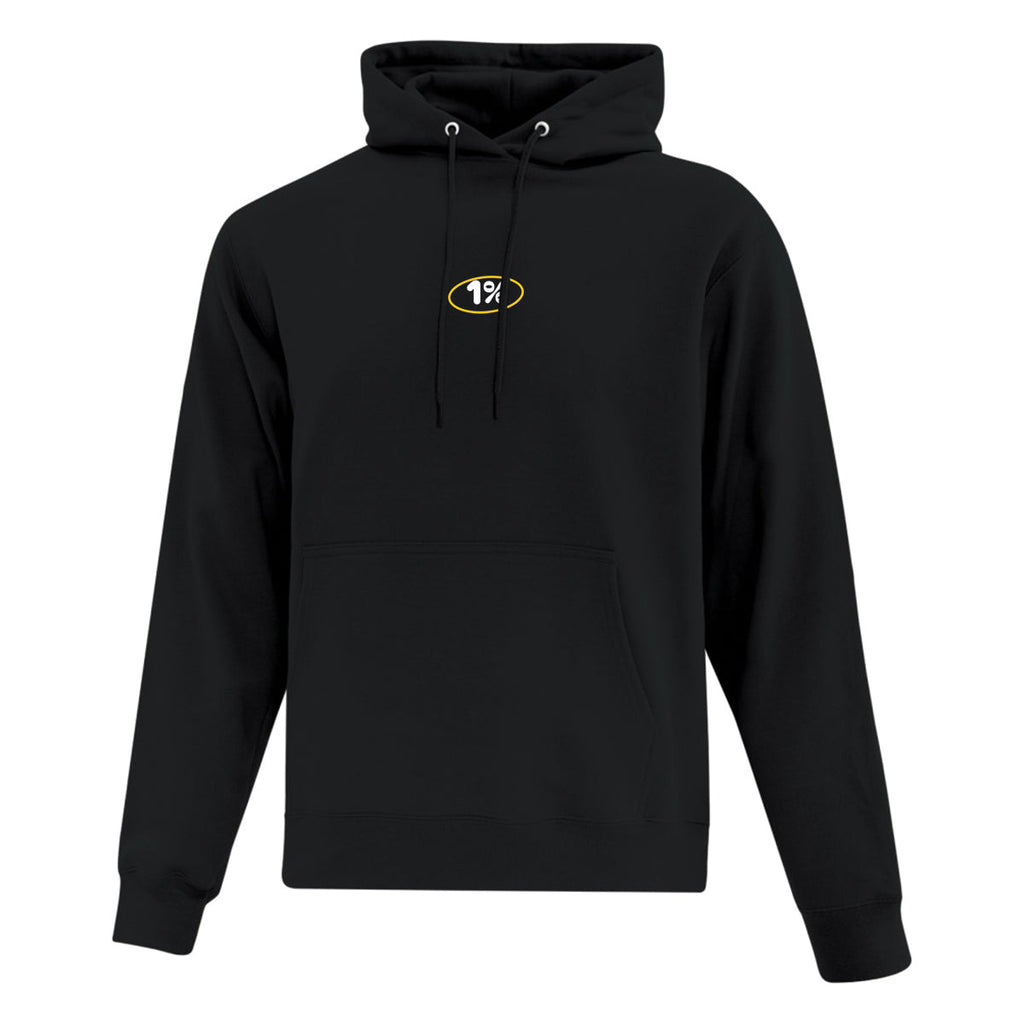Hoodie "1% Better Everyday" brodé & imprimé