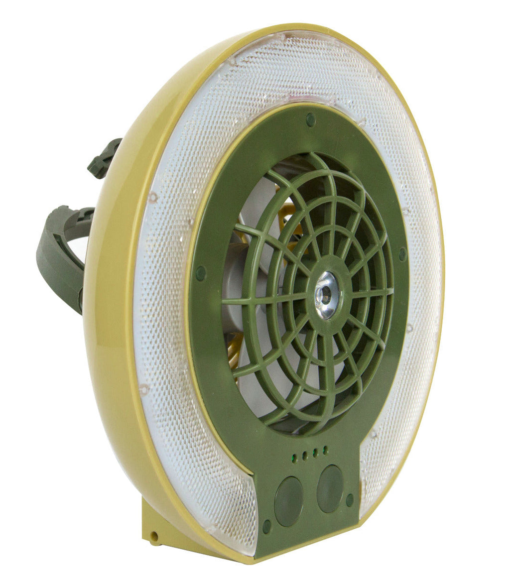 TRU De-LIGHT LiteBreeze LED Multi-Use Multipurpose Disc Fan / Light For Work / Play - Indoor / Outdoor Use