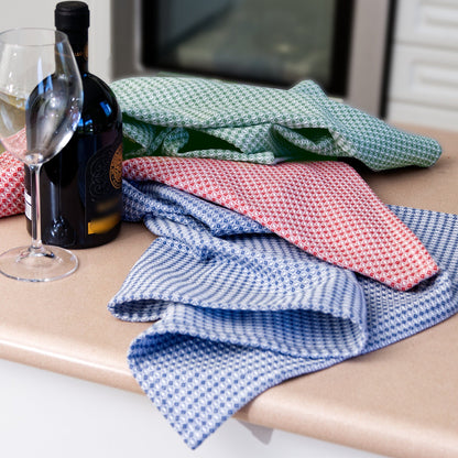 Diamond Waffle Kitchen Towels - Set/3