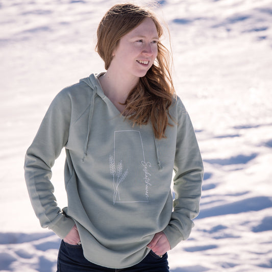 Saskatchewan Line Art Women's Bunnyhug