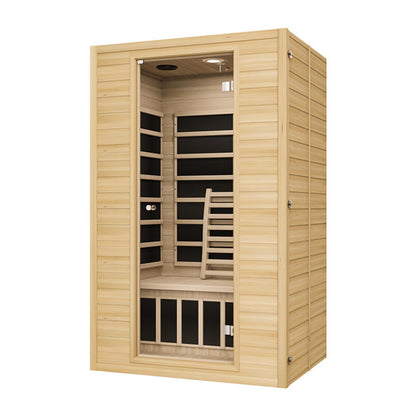 Blisspod | Vienna | Far Infrared Sauna Canadian Hemlock Very Low EMF Sauna, 7 Heaters – 3 Persons