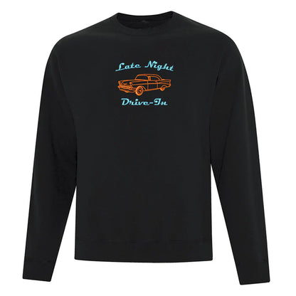 Crewneck "Late Night Drive-In" brodé