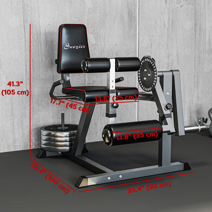 Leg Extension Machine Adjustable Leg Extension and Curl Machine with Plate Loaded for Leg Extension