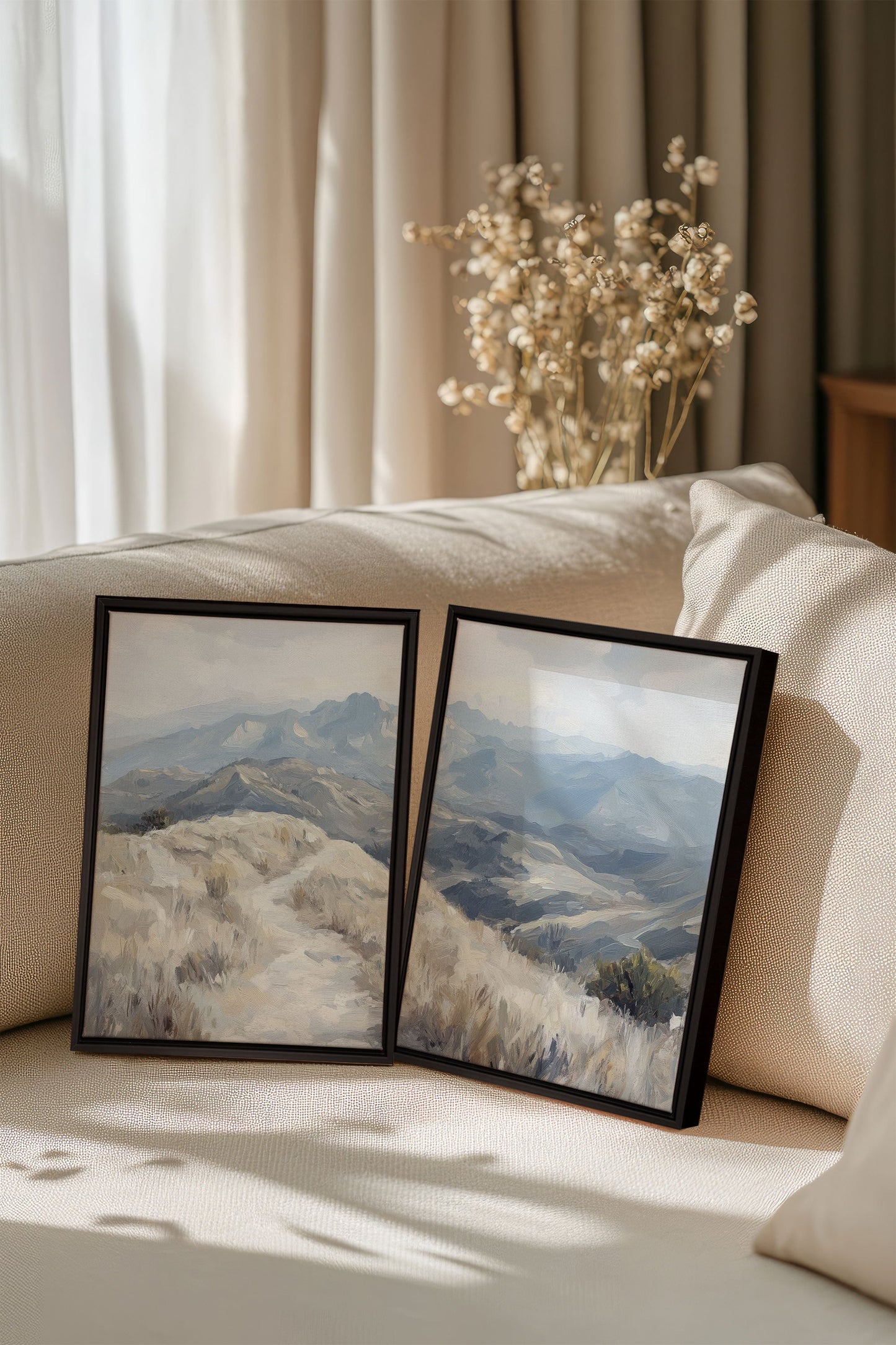 ECLIPSED VALLEYS DUO (2 Oeuvres sur toile étirée)