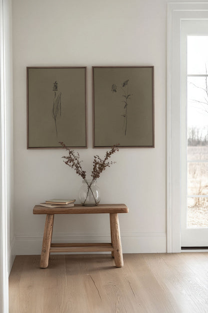 DUO ESPRIT SAUVAGE (2 Oeuvres sur toile étirée)